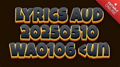 lyrics aud-20250422-wa0106 <unknown>